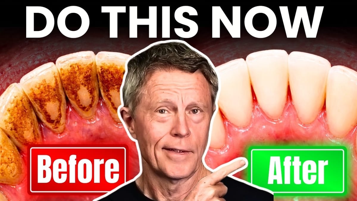 Dr. Ford Brewer beside before-and-after images of diseased and healthy gums, under the headline ‘Do This Now’.