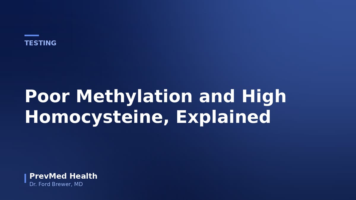Illustration of a red blood cell and artery wall showing homocysteine molecules damaging the endothelial lining, representing poor methylation's effect on cardiovascular health.